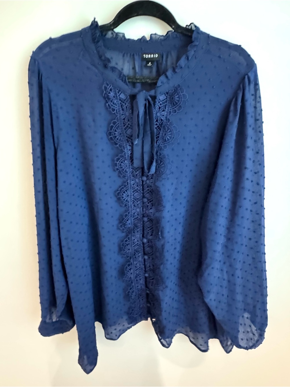 Torrid Navy Blouse